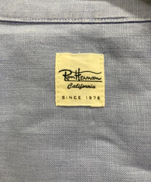 Ron Herman（ロンハーマン）Ron Herman (ロンハーマン) リネンオープンカラーシャツ ブルー サイズ:Mの古着・服飾アイテム