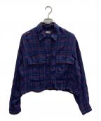 DIESELディーゼル）の古着「チェックシャツ」｜パープル