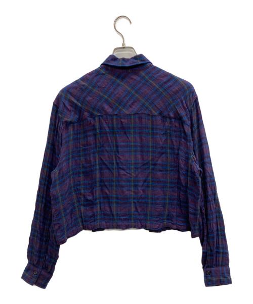 DIESEL（ディーゼル）DIESEL (ディーゼル) チェックシャツ パープル サイズ:Sの古着・服飾アイテム