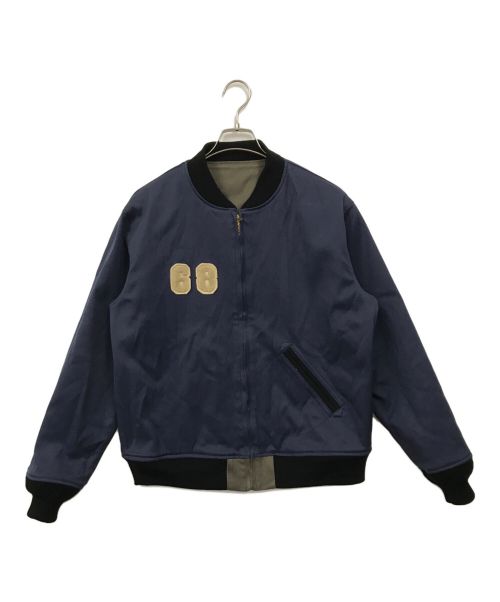 WAREHOUSE（ウエアハウス）WAREHOUSE (ウエアハウス) JOHN GLUCKOW (ジョン グラッコー) リバーシブルカデットバーシティジャケット グレー サイズ:38の古着・服飾アイテム