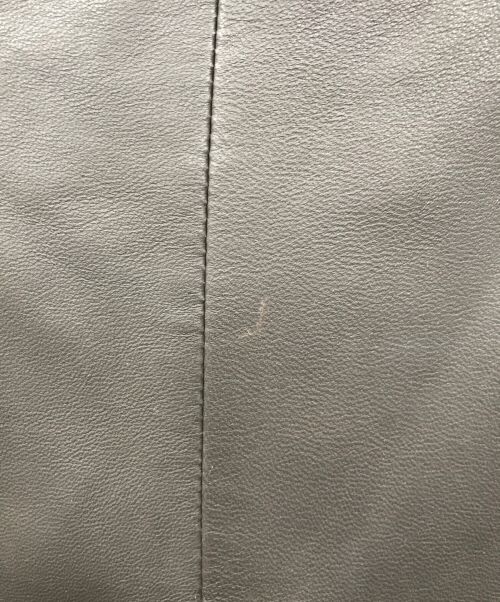 EMPORIO ARMANI（エンポリオアルマーニ）EMPORIO ARMANI (エンポリオアルマーニ) ラムレザーコート ブラウン サイズ:38の古着・服飾アイテム