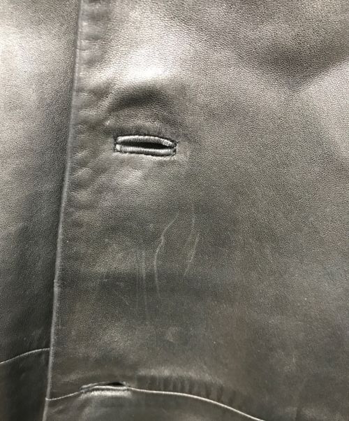 LOEWE（ロエベ）LOEWE (ロエベ) レザージャケット ブラック サイズ:48の古着・服飾アイテム