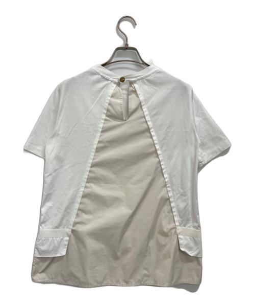 HERNO（ヘルノ）HERNO (ヘルノ) 切替カットソー ホワイト サイズ:38の古着・服飾アイテム