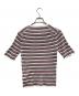 JOHN SMEDLEY (ジョンスメドレー) ボーダーニットカットソー ピンク サイズ:M：4000円