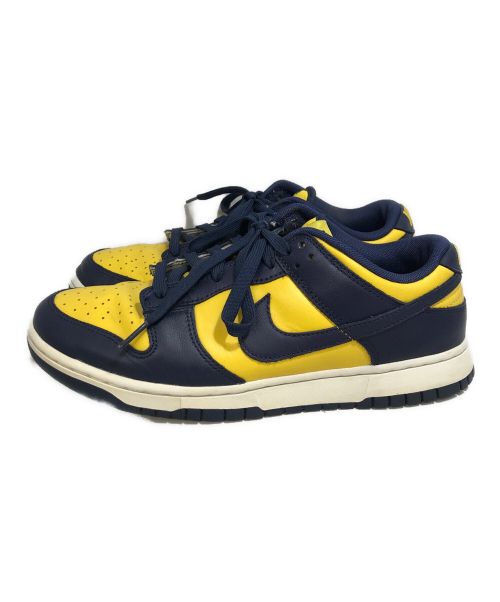 NIKE（ナイキ）NIKE (ナイキ) ローカットスニーカー イエロー×ネイビー サイズ:27の古着・服飾アイテム