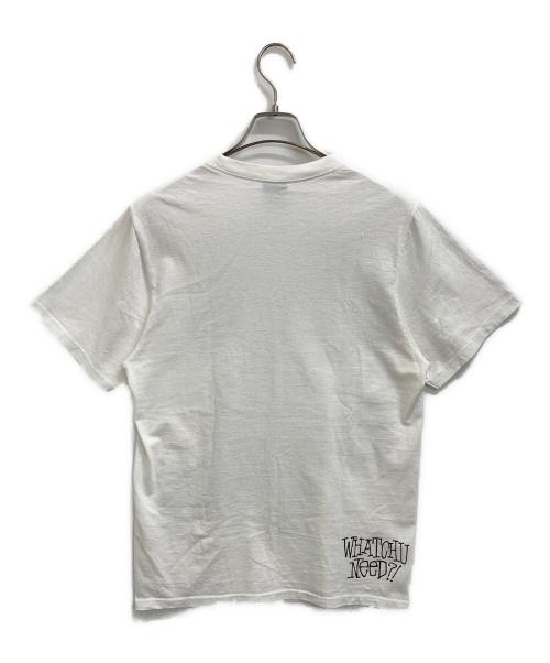 stussy（ステューシー）stussy (ステューシー) WHATCHU NEED TEE ホワイト サイズ:Ｓの古着・服飾アイテム