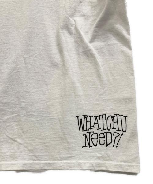 stussy（ステューシー）stussy (ステューシー) WHATCHU NEED TEE ホワイト サイズ:Ｓの古着・服飾アイテム