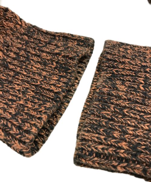 stussy（ステューシー）stussy (ステューシー) 2 Tone Loose Gauge Sweater ブラック×オレンジ サイズ:XLの古着・服飾アイテム