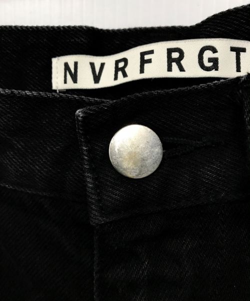 NVRFRGT（ネヴァーフォーゲット）NVRFRGT (ネヴァーフォーゲット) デニムパンツ ブラック サイズ:1の古着・服飾アイテム