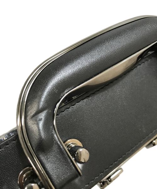 Christian Dior（クリスチャン ディオール）Christian Dior (クリスチャン ディオール) LOCK MINI BAG OBLIQUE JACQUARD ネイビー×ブラックの古着・服飾アイテム