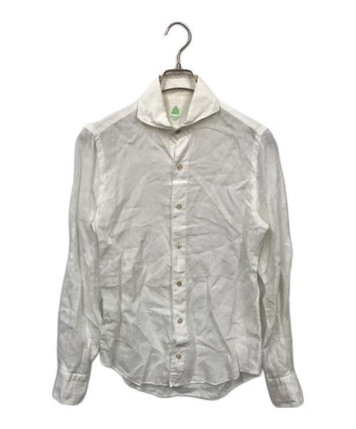 finamore（フィナモレ）Finamore (フィナモレ) リネンシャツ ホワイト サイズ:39の古着・服飾アイテム