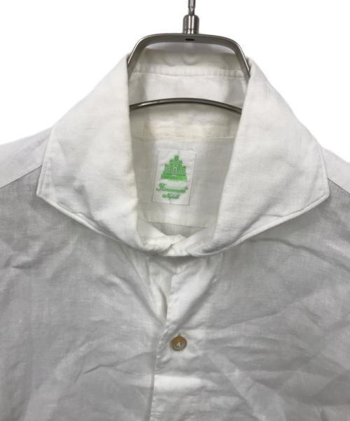 finamore（フィナモレ）Finamore (フィナモレ) リネンシャツ ホワイト サイズ:39の古着・服飾アイテム