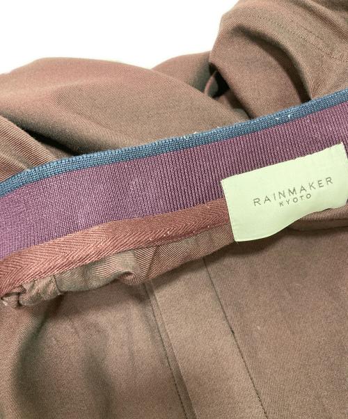 RAINMAKER（レインメーカー）RAINMAKER (レインメーカー) バンドカラーシャツ レッド サイズ:38の古着・服飾アイテム