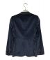 DOLCE & GABBANA (ドルチェ＆ガッバーナ) ベロアテーラードジャケット ネイビー サイズ:36：11000円