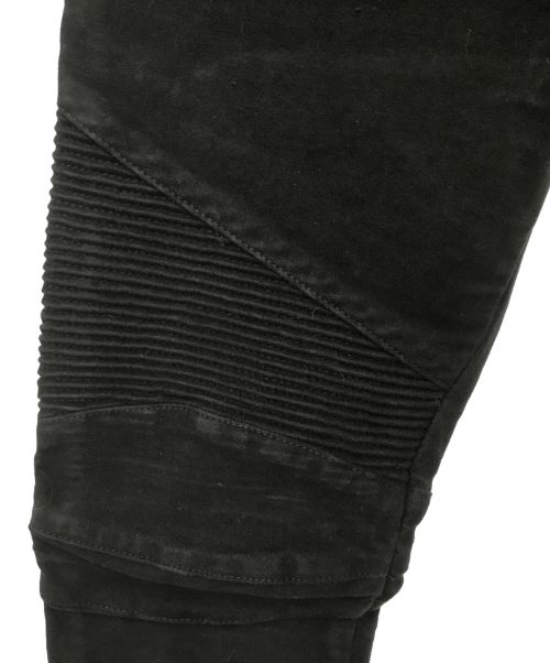 BALMAIN（バルマン）BALMAIN (バルマン) バイカーパンツ ブラック サイズ:27の古着・服飾アイテム
