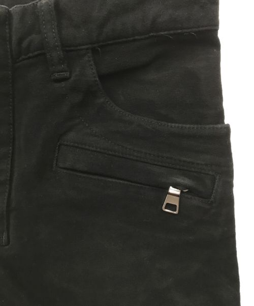 BALMAIN（バルマン）BALMAIN (バルマン) バイカーパンツ ブラック サイズ:27の古着・服飾アイテム