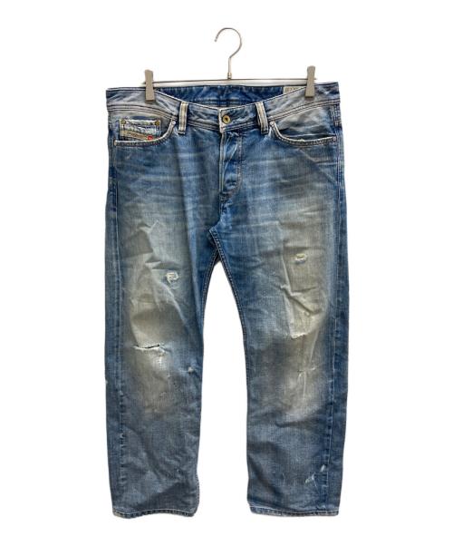 DIESEL（ディーゼル）DIESEL (ディーゼル) ポケット刺繍デニムパンツ インディゴ サイズ:W34の古着・服飾アイテム