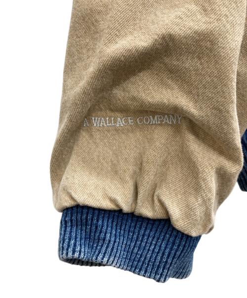 three rivers（スリーリバーズ）Three Rivers (スリーリバーズ) 企業ロゴデニムスタジャン インディゴ サイズ:XLの古着・服飾アイテム