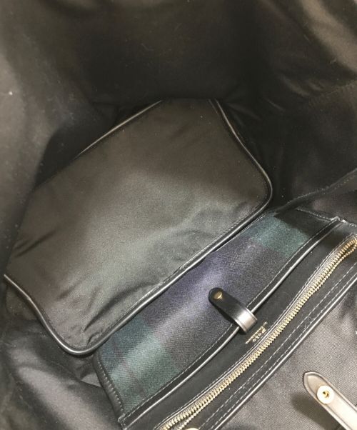 POLO RALPH LAUREN（ポロ・ラルフローレン）POLO RALPH LAUREN (ポロ・ラルフローレン) ブラックウォッチトートバッグ グリーン×ネイビーの古着・服飾アイテム