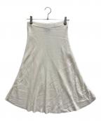 BORDERS at BALCONYボーダーズアットバルコニー）の古着「シルク混ニットスカート」｜ホワイト