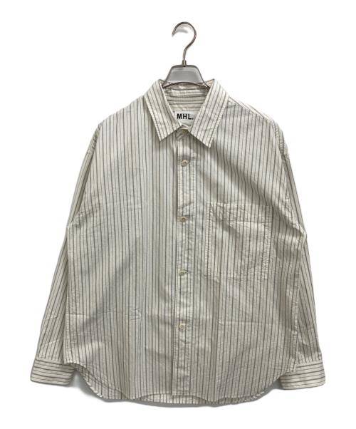 MHL（エムエイチエル）MHL (エムエイチエル) シャツ ベージュ サイズ:Lの古着・服飾アイテム