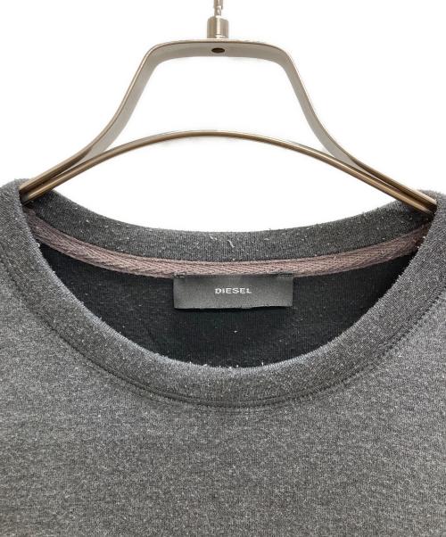 DIESEL（ディーゼル）DIESEL (ディーゼル) エンボスロゴボンディングスウェット グレー サイズ:Sの古着・服飾アイテム