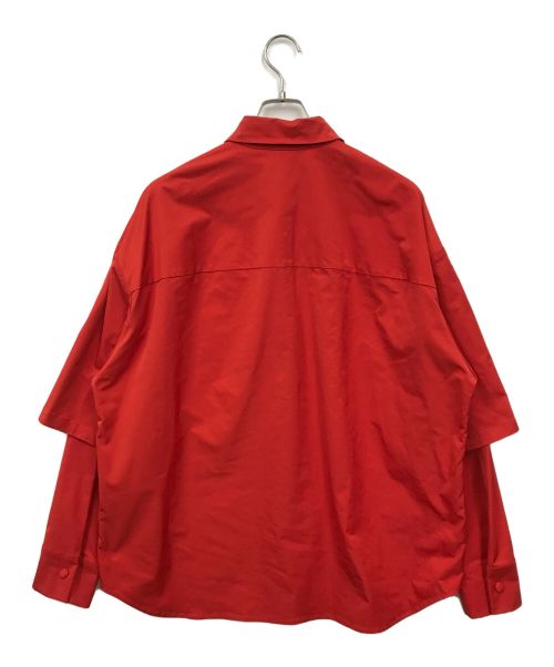 VALENTINO（ヴァレンティノ）VALENTINO (ヴァレンティノ) ダブルスリーブコーチジャケット レッド サイズ:46の古着・服飾アイテム