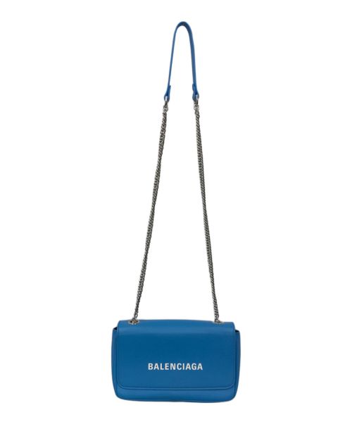 BALENCIAGA（バレンシアガ）BALENCIAGA (バレンシアガ) エブリデイチェーンショルダーバッグ ブルーの古着・服飾アイテム