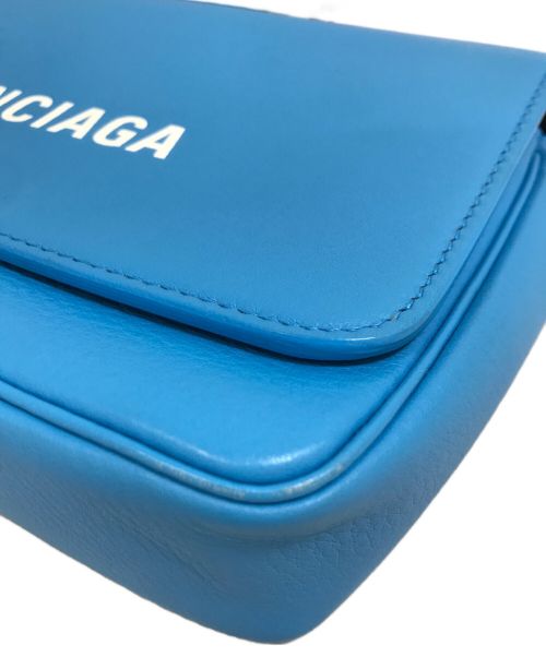 BALENCIAGA（バレンシアガ）BALENCIAGA (バレンシアガ) エブリデイチェーンショルダーバッグ ブルーの古着・服飾アイテム