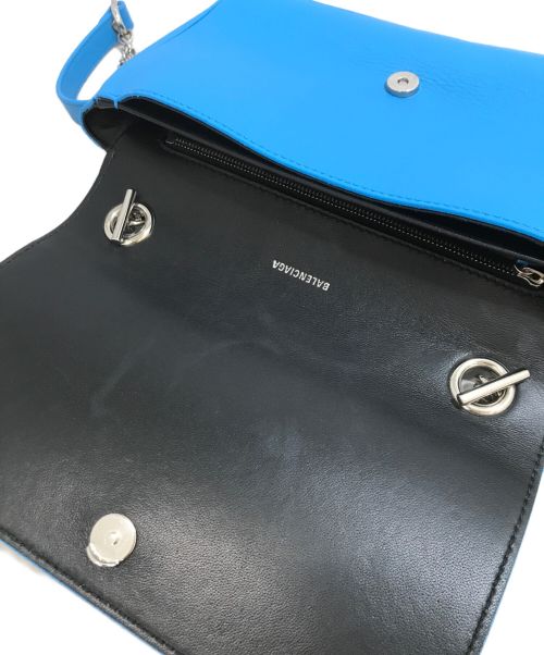 BALENCIAGA（バレンシアガ）BALENCIAGA (バレンシアガ) エブリデイチェーンショルダーバッグ ブルーの古着・服飾アイテム