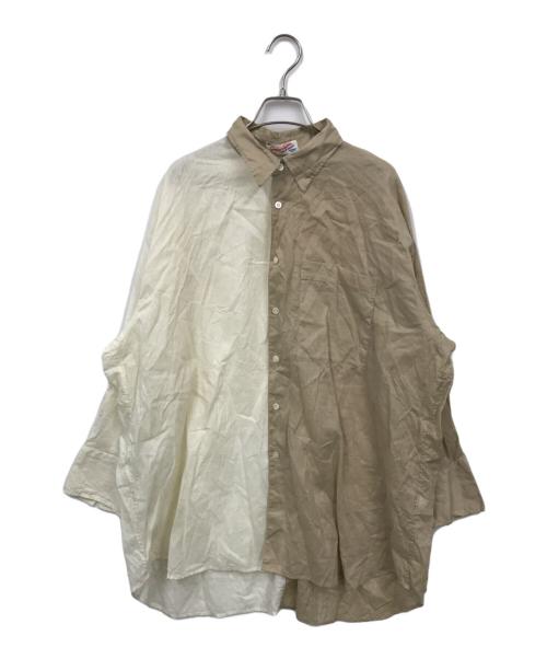 Spick and Span（スピック＆スパン）Spick and Span (スピックアンドスパン) リネンコットンロングシャツ ベージュ サイズ:記載なしの古着・服飾アイテム