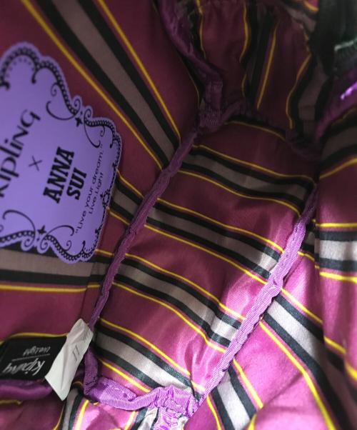 Kipling（キプリング）Kipling (キプリング) ANNA SUI (アナスイ) リュック ブラックの古着・服飾アイテム