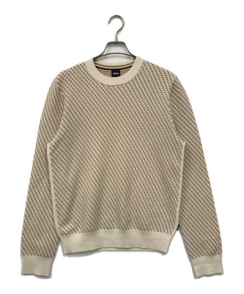 BOSS（ボス）BOSS (ボス) ニット ベージュ サイズ:Sの古着・服飾アイテム