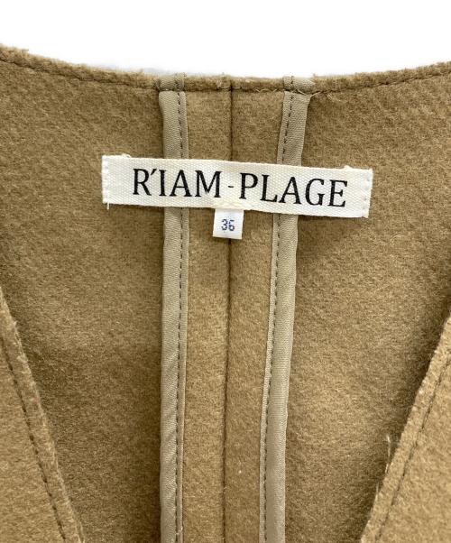R'IAM-Plage（リアムプラージュ）R'IAM-PLAGE (リアムプラージュ) シルエットブラウス オリーブ サイズ:36の古着・服飾アイテム