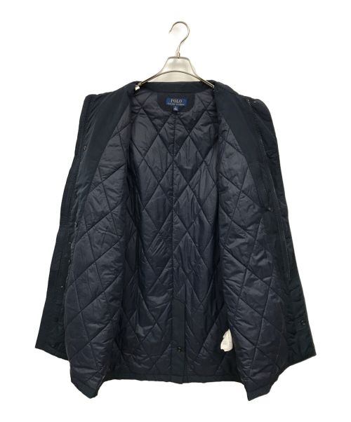 POLO RALPH LAUREN（ポロ・ラルフローレン）POLO RALPH LAUREN (ポロ・ラルフローレン) キルティングライニングシングルカーコート ネイビー サイズ:Mの古着・服飾アイテム