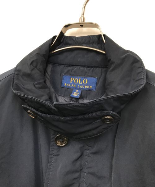 POLO RALPH LAUREN（ポロ・ラルフローレン）POLO RALPH LAUREN (ポロ・ラルフローレン) キルティングライニングシングルカーコート ネイビー サイズ:Mの古着・服飾アイテム