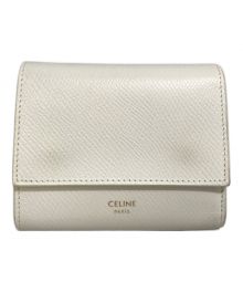 CELINE（セリーヌ）の古着「スモール トリフォールドウォレット」｜ホワイト