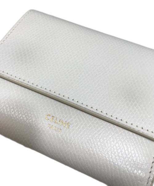 CELINE（セリーヌ）CELINE (セリーヌ) スモール トリフォールドウォレット ホワイト サイズ:記載なしの古着・服飾アイテム