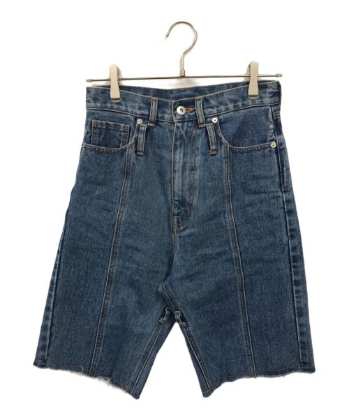 PRANK PROJECT（プランクプロジェクト）PRANK PROJECT (プランクプロジェクト) Vegan Leather Combi Denim ブルー×グレー サイズ:38の古着・服飾アイテム