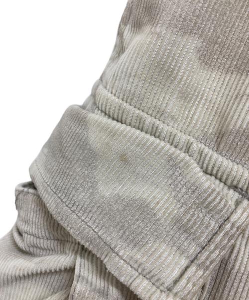 stussy（ステューシー）stussy (ステューシー) カモ柄コーデュロイワイドパンツ ベージュ サイズ:30の古着・服飾アイテム
