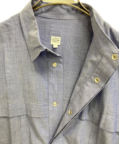 E.TAUTZ（イートーツ）E.TAUTZ (イートーツ) 半袖シャツ ブルー サイズ:Ｓの古着・服飾アイテム