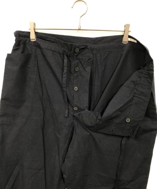 COMOLI（コモリ）COMOLI (コモリ) ドロストタイプライターワイドパンツ ネイビー サイズ:3の古着・服飾アイテム