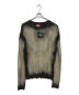 DIESEL（ディーゼル）の古着「オーバルロゴニット」｜グレー×ベージュ