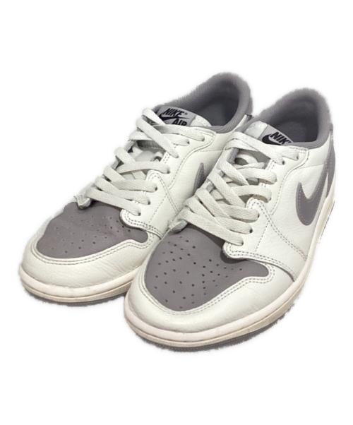 NIKE（ナイキ）NIKE (ナイキ) AIR JORDAN 1 LOW OG ホワイト×グレー サイズ:26.5の古着・服飾アイテム