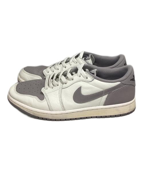 NIKE（ナイキ）NIKE (ナイキ) AIR JORDAN 1 LOW OG ホワイト×グレー サイズ:26.5の古着・服飾アイテム