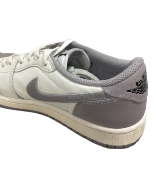 NIKE（ナイキ）NIKE (ナイキ) AIR JORDAN 1 LOW OG ホワイト×グレー サイズ:26.5の古着・服飾アイテム