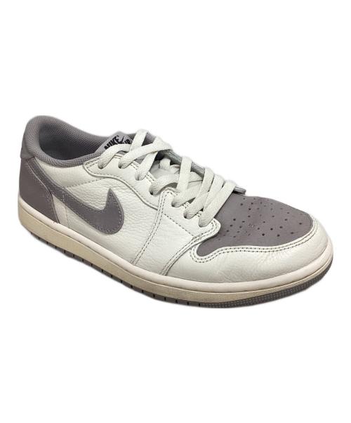 NIKE（ナイキ）NIKE (ナイキ) AIR JORDAN 1 LOW OG ホワイト×グレー サイズ:26.5の古着・服飾アイテム