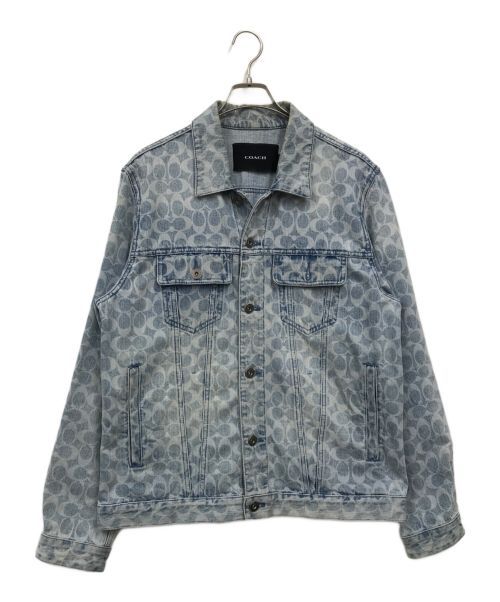 COACH（コーチ）COACH (コーチ) デニムジャケット ブルー サイズ:Lの古着・服飾アイテム