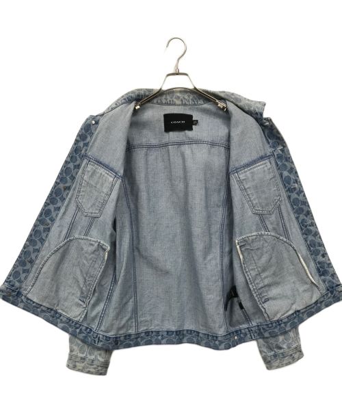 COACH（コーチ）COACH (コーチ) デニムジャケット ブルー サイズ:Lの古着・服飾アイテム