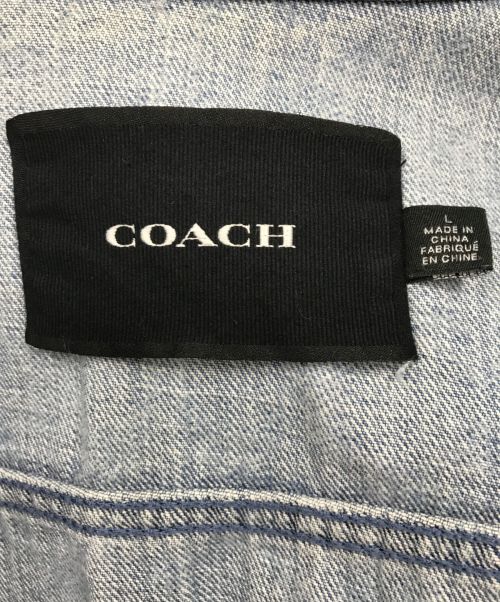 COACH（コーチ）COACH (コーチ) デニムジャケット ブルー サイズ:Lの古着・服飾アイテム